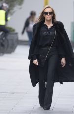 AMANDA HOLDEN Leaves Heart Breakfast Show in London 02/04/2021