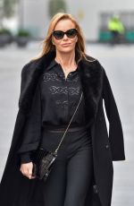 AMANDA HOLDEN Leaves Heart Breakfast Show in London 02/04/2021
