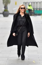 AMANDA HOLDEN Leaves Heart Breakfast Show in London 02/04/2021