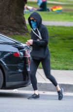 AMBER HEARD Out at Griffith Park in Los Angeles 01/31/2021