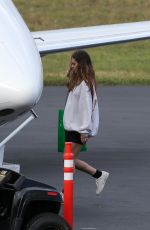 AMELIA HAMLIN Boarding a Private Jet in Miami 02/21/2021