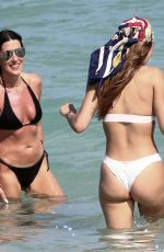 AMELIA HAMLIN in a White Bikini on Valentine