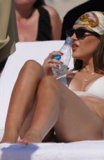 AMELIA HAMLIN in a White Bikini on Valentine