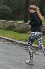 AMY HART Out Jogging in Worthing 02/09/2021