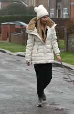AMY HART Out with Her Dog in Worthing 02/21/2021