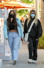ANASTASIA KARANIKOLAOU and KELSEY CALEMINE at Croft Alley in Beverly Hills 02/18/2021