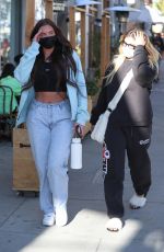 ANASTASIA KARANIKOLAOU and KELSEY CALEMINE at Croft Alley in Beverly Hills 02/18/2021