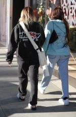 ANASTASIA KARANIKOLAOU and KELSEY CALEMINE at Croft Alley in Beverly Hills 02/18/2021