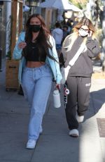 ANASTASIA KARANIKOLAOU and KELSEY CALEMINE at Croft Alley in Beverly Hills 02/18/2021