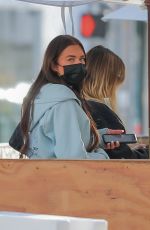 ANASTASIA KARANIKOLAOU and KELSEY CALEMINE at Croft Alley in Beverly Hills 02/18/2021
