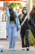 ANASTASIA KARANIKOLAOU and KELSEY CALEMINE at Croft Alley in Beverly Hills 02/18/2021