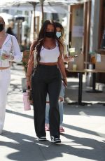 ANASTASIA KARANIKOLAOU and KELSEY CALEMINE at Croft Alley in Beverly Hills 02/24/2021