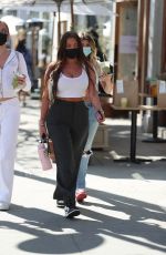 ANASTASIA KARANIKOLAOU and KELSEY CALEMINE at Croft Alley in Beverly Hills 02/24/2021