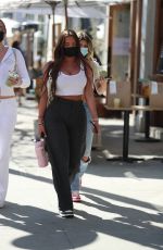 ANASTASIA KARANIKOLAOU and KELSEY CALEMINE at Croft Alley in Beverly Hills 02/24/2021