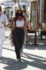 ANASTASIA KARANIKOLAOU and KELSEY CALEMINE at Croft Alley in Beverly Hills 02/24/2021