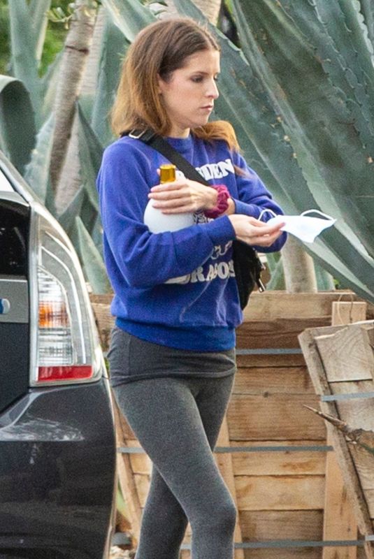 ANNA KENDRICK Outside a Friend’s House in Los Angeles 02/11/2021