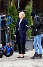 ANNASOPHIA ROBB on the Set of Dr. Death in New York 02/09/2021