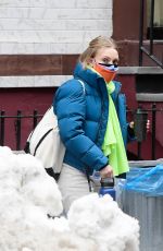 ANNASOPHIA ROBB on the Set of Dr. Death in New York 02/11/2021