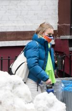 ANNASOPHIA ROBB on the Set of Dr. Death in New York 02/11/2021