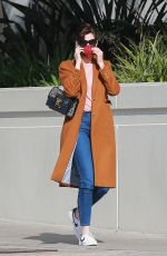 ANNE HATHAWAY Out and About in Santa Monica 02/04/2021