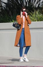 ANNE HATHAWAY Out and About in Santa Monica 02/04/2021