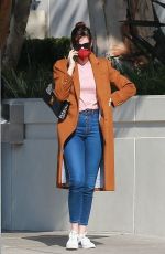 ANNE HATHAWAY Out and About in Santa Monica 02/04/2021