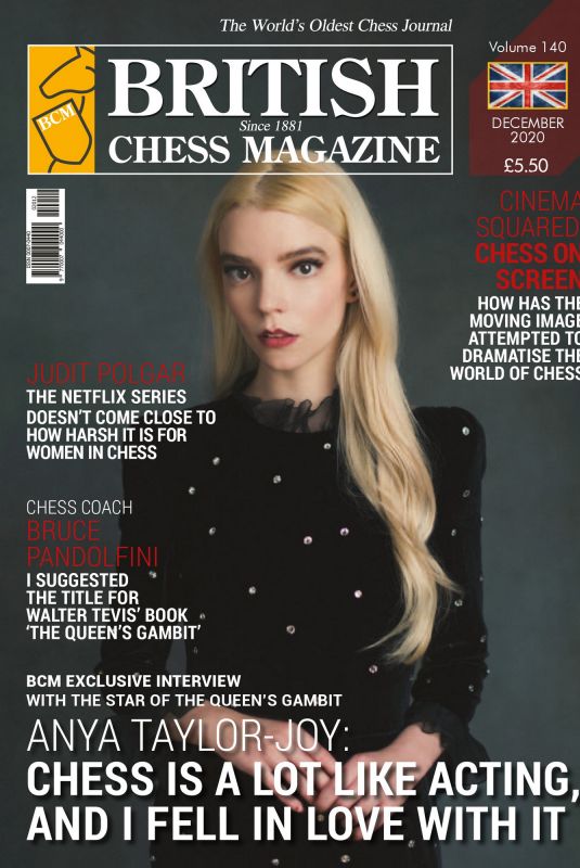 ANYA TAYLOR-JOY in British Chess Magazine, December 2020