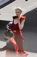 ANYA TAYLOR-JOY on the Set of David O