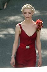 ANYA TAYLOR-JOY on the Set of David O