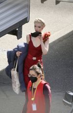 ANYA TAYLOR-JOY on the Set of David O