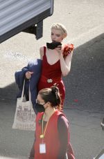 ANYA TAYLOR-JOY on the Set of David O
