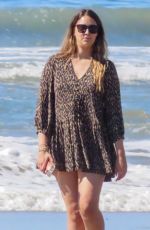 APRIL LOVE GEARY and Robin Thicke Out a Beach in Malibu 02/22/2021