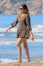 APRIL LOVE GEARY and Robin Thicke Out a Beach in Malibu 02/22/2021