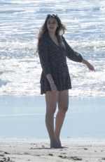 APRIL LOVE GEARY and Robin Thicke Out a Beach in Malibu 02/22/2021