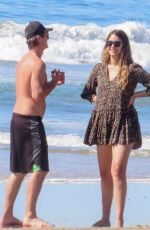 APRIL LOVE GEARY and Robin Thicke Out a Beach in Malibu 02/22/2021