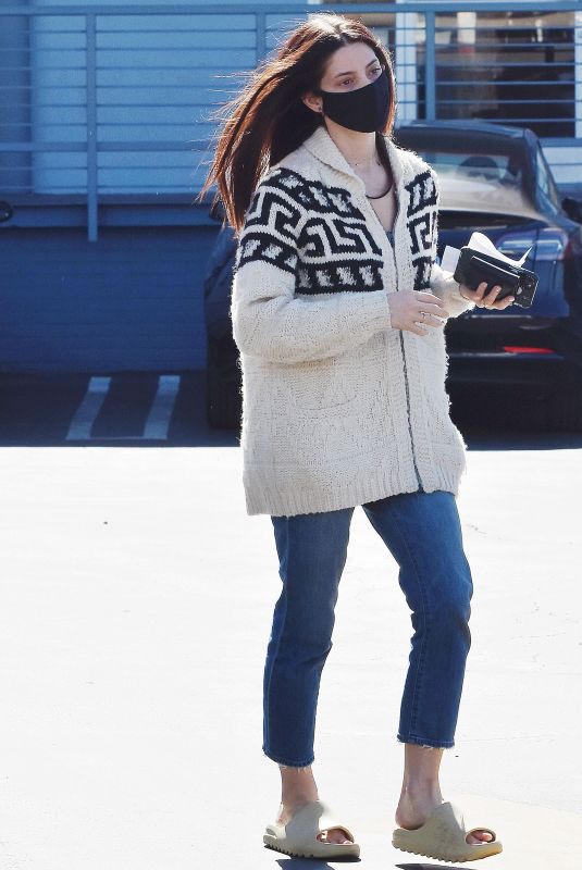 ASHLEY GREENE Out for Sushi in Los Angeles 02/17/2021