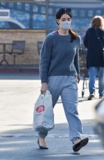 ASHLEY GREENE Wearing a Face Mask Out in Los Angeles 02/08/2021