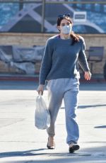 ASHLEY GREENE Wearing a Face Mask Out in Los Angeles 02/08/2021