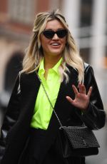 ASHLEY ROBERTS Arrives at Global Radio in London 02/17/2021