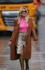 ASHLEY ROBERTS Arrives at Heart Radio in London 02/18/2021