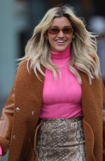 ASHLEY ROBERTS Arrives at Heart Radio in London 02/18/2021