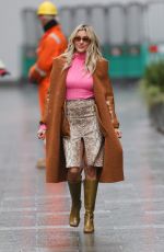 ASHLEY ROBERTS Arrives at Heart Radio in London 02/18/2021