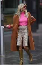 ASHLEY ROBERTS Arrives at Heart Radio in London 02/18/2021