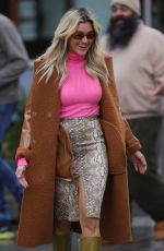 ASHLEY ROBERTS Arrives at Heart Radio in London 02/18/2021