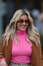 ASHLEY ROBERTS Arrives at Heart Radio in London 02/18/2021