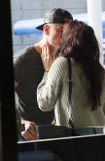AUDRA MADRI and Josh Duhamel at LAX Airport in Los Angeles 02/04/2021
