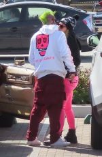 AVRIL LAVIGNE and Mod Sun Out Kissing on Valentine