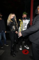 AVRIL LAVINGE and Mod Sun at BOA Steakhouse in West Hollywood 02/12/2021