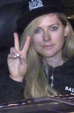 AVVRIL LAVIGNE Arrives at BOA Steakhouse in West Hollywood 02/04/2021
