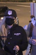 AVVRIL LAVIGNE Arrives at BOA Steakhouse in West Hollywood 02/04/2021